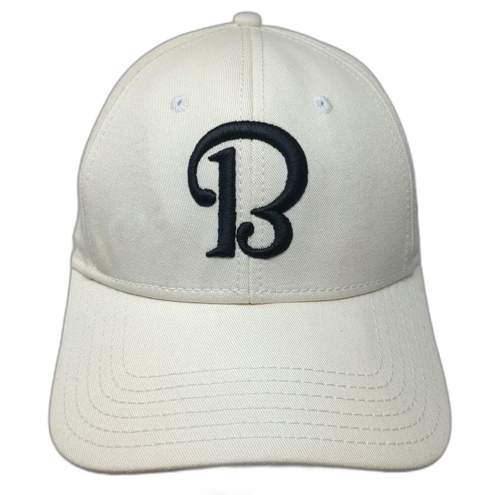 Otto Beechcraft Baseball Cap White One Size Slideback Side Logo 100% Cotton Hat